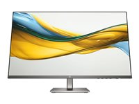 HP 527da - 5 Series - LED-skjerm - 27" - 1920 x 1080 Full HD (1080p) @ 100 Hz - IPS - 300 cd/m² - 1500:1 - 5 ms - 2xHDMI, VGA - høyttalere - metallgrå, svart B11W6AT#ABB