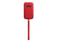 Apple - (PRODUCT) RED - beskyttelsesmuffe for mobiltelefon - med MagSafe - lær - rød - for iPhone 12 mini MHMR3ZM/A