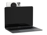 Belkin - Magnetisk feste for mobiltelefon - MagSafe-kompatibel, for bærbare Mac-er - svart - for Apple iPhone 12, 13, 14, 16; MacBook Air; MacBook Pro MMA006BTBK