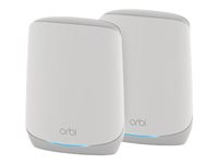 NETGEAR Orbi RBK762S - - Wi-Fi-system - (ruter, utvider) - inntil 5000 kvadratfot - maske - 1GbE - Wi-Fi 6 - Trippelbånd RBK762S-100EUS