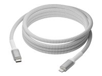 dbramante1928 re-charge - Lightning-kabel - 24 pin USB-C hann til Lightning hann - 2.5 m - flettet kabel, 100 % resirkulert plast CB25CLGR7121