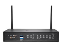 SonicWall TZ Series (Gen 7) TZ470W - Sikkerhetsapparat - med 3 års Essential Protection Service Suite og Cloud Secure Edge i 1 år SIA-Basic (10 brukere) og 1 år SPA-Advanced (3 brukere) - 1GbE, 2.5GbE - Wi-Fi 5 - 2.4 GHz, 5 GHz - SonicWall Promotional Tradeup - skrivebord 03-SSC-3014