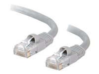 C2G Cat5e Booted Unshielded (UTP) Network Patch Cable - Koblingskabel - RJ-45 (hann) til RJ-45 (hann) - 50 cm - UTP - CAT 5e - formstøpt, uten hindringer, flertrådet - grå 83140