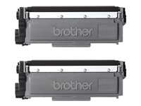 Brother TN2320 TWIN - 2-pack - Høy ytelse - svart - original - tonerpatron - for Brother DCP-L2500, L2520, L2560, HL-L2300, L2340, L2360, L2365, MFC-L2700, L2720, L2740 TN2320TWIN