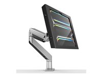 Compulocks iPad Pro M4 13" (2024), Apex Enclosure Reach Articulating Arm - Monteringssett (hus, leddarm) - for nettbrett - låsbar - høyverdig aluminium - svart, sølv - skjermstørrelse: 13" - skrivebordsmonterbar - for Apple 13-inch iPad Pro (M4) 660REACH13PAPX4B