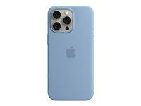 Apple - Baksidedeksel for mobiltelefon - MagSafe-samsvar - silikon - vinterblå - for iPhone 15 Pro Max MT1Y3ZM/A