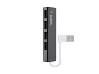 Belkin Ultra-Slim Travel - Hub - 4 x USB 2.0 - stasjonær F4U042BT