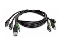 StarTech.com - Adapterkabel - TAA-samsvar - HDMI, 3,5 mm telefonjakk, USB-type A hann til HDMI, 3,5 mm telefonjakk, USB Type B hann SK2HDMMKVM06-TAA