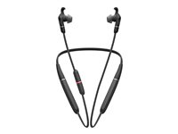 Jabra Evolve 65e UC - Ørepropper med mikrofon - i øret - bak-nakken-montering - Bluetooth - trådløs - USB - lydisolerende 6599-629-109