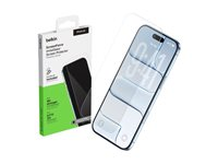 Belkin ScreenForce InvisiGlass - Skjermbeskyttelse for mobiltelefon - 2.5D - glass - blank - for Apple iPhone Air OVA237HQ