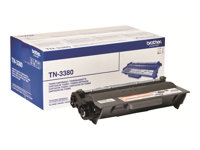 Brother TN3380 - Svart - original - tonerpatron - for Brother DCP-8110, 8150, 8155, 8250, HL-5440, 5450, 5470, 6180, MFC-8510, 8520, 8710, 8950 TN3380