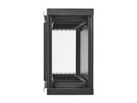 Eaton Tripp Lite Series SmartRack Wall-Mount Mini Rack Enclosure 6U Low-Profile Side-Mount Black - Rack skap - low-profile, side-mount, mini - veggmonterbar - svart - 6U - 19" SRW6USM