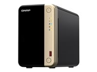 QNAP TS-264 - NAS-server - 2 brønner - 8 TB - SATA 6Gb/s - HDD 4 TB x 2 - RAID RAID 0, 1, JBOD - RAM 8 GB - 2.5 Gigabit Ethernet - iSCSI støtte TS-264-8G+2XST4000VN006