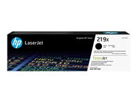 HP 219X - Høy ytelse - svart - original - LaserJet - tonerpatron (W2190X) - for P/N: 499Q6F#ABZ, 499Q6F#BAZ, 499Q7F#ABU, 499Q8F#ABF, 499Q8F#BAZ, 499R0F#ABU, 499R0F#ABZ W2190X