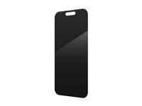 ZAGG InvisibleShield Glass Elite Privacy - Skjermbeskyttelse for mobiltelefon - glass - med personvernsfilter - 2-veis - for Apple iPhone 15, 16 200114866