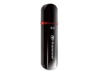 Transcend JetFlash 600 - USB-flashstasjon - 4 GB - USB 2.0 - rød TS4GJF600