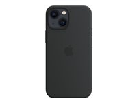 Apple - Baksidedeksel for mobiltelefon - med MagSafe - silikon - midnatt - for iPhone 13 mini MM223ZM/A