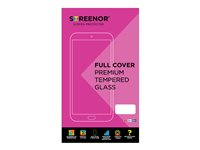 Screenor - Skjermbeskyttelse for mobiltelefon - full deksel - glass - rammefarge svart - for Apple iPhone 13, 13 Pro, 14, 16e 16040