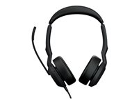 Jabra Evolve2 50 MS Stereo - Hodesett - on-ear - kablet - aktiv støydemping - USB-A - svart - Zoom Certified, Certified for Microsoft Teams, Cisco Webex Certified, Alcatel-Lucent Certified, Unify Certified, Google Meet Certified, Amazon Chime Certified 25089-999-999