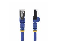 StarTech.com 50cm Blue CAT8 Ethernet Cable, Snagless, S/FTP, 25G/40G - Koblingskabel - RJ-45 (hann) til RJ-45 (hann) - 50 cm - 5.6 mm - S/FTP - 50 mikroner - CAT 5/5e/6/6a/8 - IEEE 802.3bt/IEEE 802.3ba - halogenfri, passiv, uten hindringer - blå NLBL-50C-CAT8-PATCH
