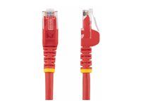 StarTech.com 2m CAT6 Ethernet Cable, 10 Gigabit Snagless RJ45 650MHz 100W PoE Patch Cord, CAT 6 10GbE UTP Network Cable w/Strain Relief, Red, Wiring is UL Certified/TIA - Category 6 - 24AWG (N6PATC2MRD) - Koblingskabel - RJ-45 (hann) til RJ-45 (hann) - 2 m - UTP - CAT 6 - uten hindringer - rød N6PATC2MRD