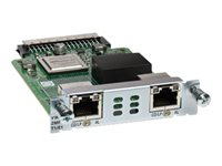 Cisco Third-Generation 2-Port T1/E1 Multiflex Trunk Voice/WAN Interface Card - Utvidelsesmodul - EHWIC - 2 porter - T-1/E-1 - for Cisco 1921, 1921 4-pair, 1921 ADSL2+, 1921 T1, 1941, 2901, 2911, 2921, 2951, 3925, 3945 VWIC3-2MFT-T1/E1=