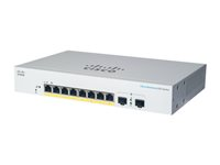 Cisco Business 220 Series CBS220-8FP-E-2G - Switch - smart - 8 x 10/100/1000 (PoE+) + 2 x Gigabit SFP (opplink) - rackmonterbar - PoE+ (130 W) - gjenfabrikert CBS220-8FPE2GEU-RF