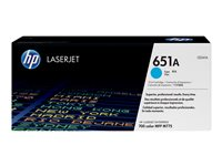 HP 651A - Cyan - original - LaserJet - tonerpatron (CE341A) - for Color LaserJet Enterprise MFP M775; LaserJet Managed MFP M775 CE341A