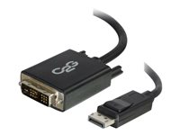 C2G 15ft DisplayPort to DVI-D Adapter Cable - M/M - Adapterkabel - TAA-samsvar - DisplayPort (hann) til DVI-D (hann) - 4.57 m - tommelskruer, 1920 x 1200 (WUXGA)-støtte - svart 54342