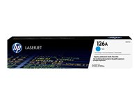 HP 126A - Cyan - original - LaserJet - tonerpatron (CE311A) - for Color LaserJet Pro CP1025; LaserJet Pro MFP M175; TopShot LaserJet Pro M275 CE311A