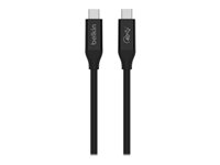 Belkin CONNECT - USB-kabel - USB-C (hann) til USB-C (hann) - USB 3.2 / USB4 / Thunderbolt 3 - 80 cm - USB Power Delivery (100 W) INZ001BT0.8MBK