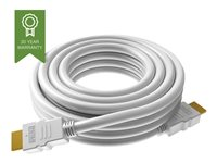 VISION Techconnect - HDMI-kabel med Ethernet - HDMI hann til HDMI hann - 1 m - hvit - 4K-støtte TC 1MHDMI