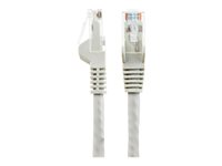 StarTech.com 50cm LSZH CAT6 Ethernet Cable, 10 Gigabit Snagless RJ45 100W PoE Network Patch Cord with Strain Relief, CAT 6 10GbE UTP, Grey, Individually Tested/ETL, Low Smoke Zero Halogen - Category 6 - 24AWG (N6LPATCH50CMGR) - Koblingskabel - RJ-45 (hann) til RJ-45 (hann) - 50 cm - 6 mm - UTP - CAT 6 - uten hindringer - grå N6LPATCH50CMGR