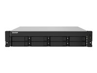 QNAP TS-832PXU - NAS-server - 8 brønner - kan monteres i rack - SATA 6Gb/s - RAID RAID 0, 1, 5, 6, 10, 50, 60, JBOD - RAM 4 GB - Gigabit Ethernet / 2.5 Gigabit Ethernet / 10 Gigabit Ethernet - iSCSI støtte - 2U TS-832PXU-RP-4G