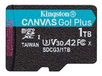 Kingston Canvas Go! Plus - Flashminnekort - 1 TB - A2 / Video Class V30 / UHS-I U3 / Class10 - microSDXC UHS-I SDCG3/1TBSP