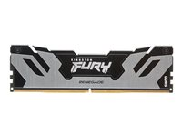 Kingston FURY Renegade - DDR5 - modul - 32 GB - DIMM 288-pin - 6400 MT/s / PC5-51200 - CL32 - 1.4 V - ikke-bufret - on-die ECC - svart, sølv KF564C32RS-32