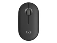 Logitech Pebble Mouse 2 M350s - Mus - optisk - 3 knapper - trådløs - Bluetooth 5.2 LE - tonal grafitt 910-007015