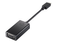 HP - Ekstern videoadapter - USB-C - D-Sub - svart - for Victus by HP 16; Chromebook 14; Pavilion Gaming 16, 17, TG01; Pavilion x360; Spectre x360 N9K76AA#AC3