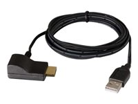 C2G USB Powered HDMI Voltage Inserter - Video/audio-adapter - TAA-samsvar - HDMI hunn til USB, HDMI hann - 1.8 m - svart 82236