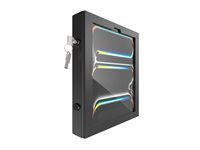 Compulocks iPad Pro M4 13" (2024), Apex Secured Enclosure Wall Mount - Monteringssett (hus, stativ) - synlige foran/bak kamera og sensorer - for nettbrett - låsbar - metallramme - svart - skjermstørrelse: 13" - monteringsgrensesnitt: 100 x 100 mm - skranketopp - for Apple 13-inch iPad Pro (M4) 159B13PAPX4B