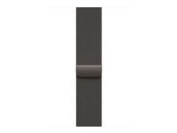 Apple - Sløyfe for smart armbåndsur - 46mm - S/M-størrelse - skifergrå - for Watch Hermès Series 9, SE 3, Series 10, Series 11, Series 8, Series 9, Ultra 2, Ultra 3 MGJ64ZM/A