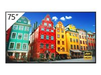 Sony Bravia Professional Displays FW-75BZ30J - 75" Diagonalklasse LED-bakgrunnsbelyst LCD-skjerm - intelligent skilting - 4K UHD (2160p) 3840 x 2160 - HDR - Direct LED FW-75BZ30J