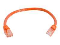 C2G Cat6 Booted Unshielded (UTP) Network Patch Cable - Koblingskabel - RJ-45 (hann) til RJ-45 (hann) - 1.5 m - UTP - CAT 6 - formstøpt, uten hindringer, flertrådet - oransje 83575