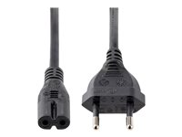 StarTech.com 3m (10ft) Laptop Power Cord, EU Plug to C7, 2.5A 250V, 18AWG, Notebook / Laptop Replacement AC Power Cord, Printer/Power Brick Cord, Europlug to IEC 60320 C7 - Laptop Charger Cable, Black (752E-3M-POWER-LEAD) - Strømkabel - Europlug (P) til power IEC 60320 C7 - AC 250 V - 2.5 A - 3 m - svart 752E-3M-POWER-LEAD