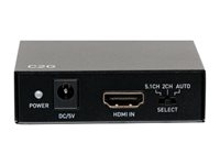 C2G 4K HDMI Audio Extractor - HDMI-lydsignalutskiller - svart C2G41003