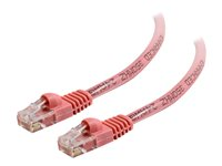 C2G Cat5e Booted Unshielded (UTP) Network Patch Cable - Koblingskabel - RJ-45 (hann) til RJ-45 (hann) - 1 m - UTP - CAT 5e - formstøpt, uten hindringer, flertrådet - rosa 83617