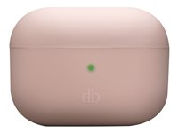 dbramante1928 Costa Rica - Eske for trådløse øreplugger - silikon, resirkulert plast - rosa sand - for Apple AirPods Pro (2. generasjon) CRAPPISA1723