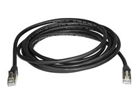 StarTech.com 3m CAT6A Ethernet Cable, 10 Gigabit Shielded Snagless RJ45 100W PoE Patch Cord, CAT 6A 10GbE STP Network Cable w/Strain Relief, Black, Fluke Tested/UL Certified Wiring/TIA - Category 6A - 26AWG (6ASPAT3MBK) - Koblingskabel - RJ-45 (hann) til RJ-45 (hann) - 3 m - STP - CAT 6a - uten hindringer - svart 6ASPAT3MBK