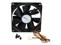 StarTech.com 90x25mm High Air Flow Dual Ball Bearing Computer Case Fan w/ TX3 (FAN9X25TX3H) - Systemviftesett - 92 mm FAN9X25TX3H