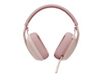 Logitech Zone Vibe 100 - Hodesett - full størrelse - Bluetooth - trådløs - rosa 981-001224